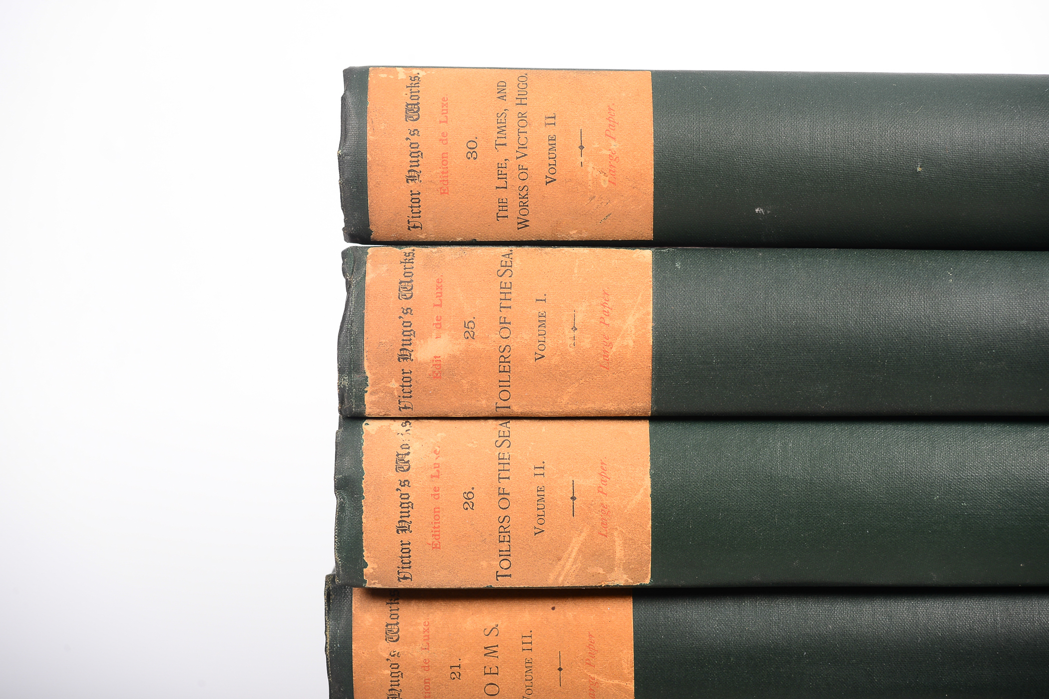 Antique Thirty-Volume Set of "Victor Hugo's Works"