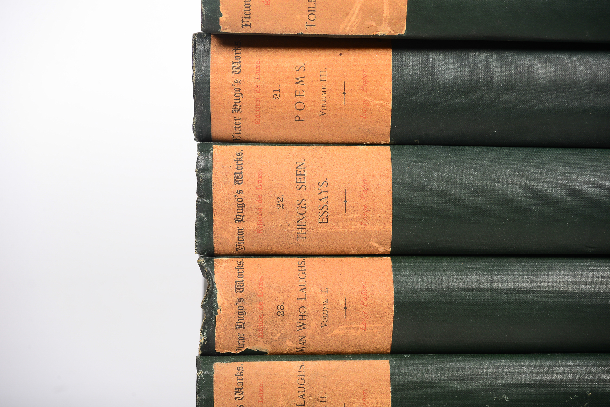 Antique Thirty-Volume Set of "Victor Hugo's Works"