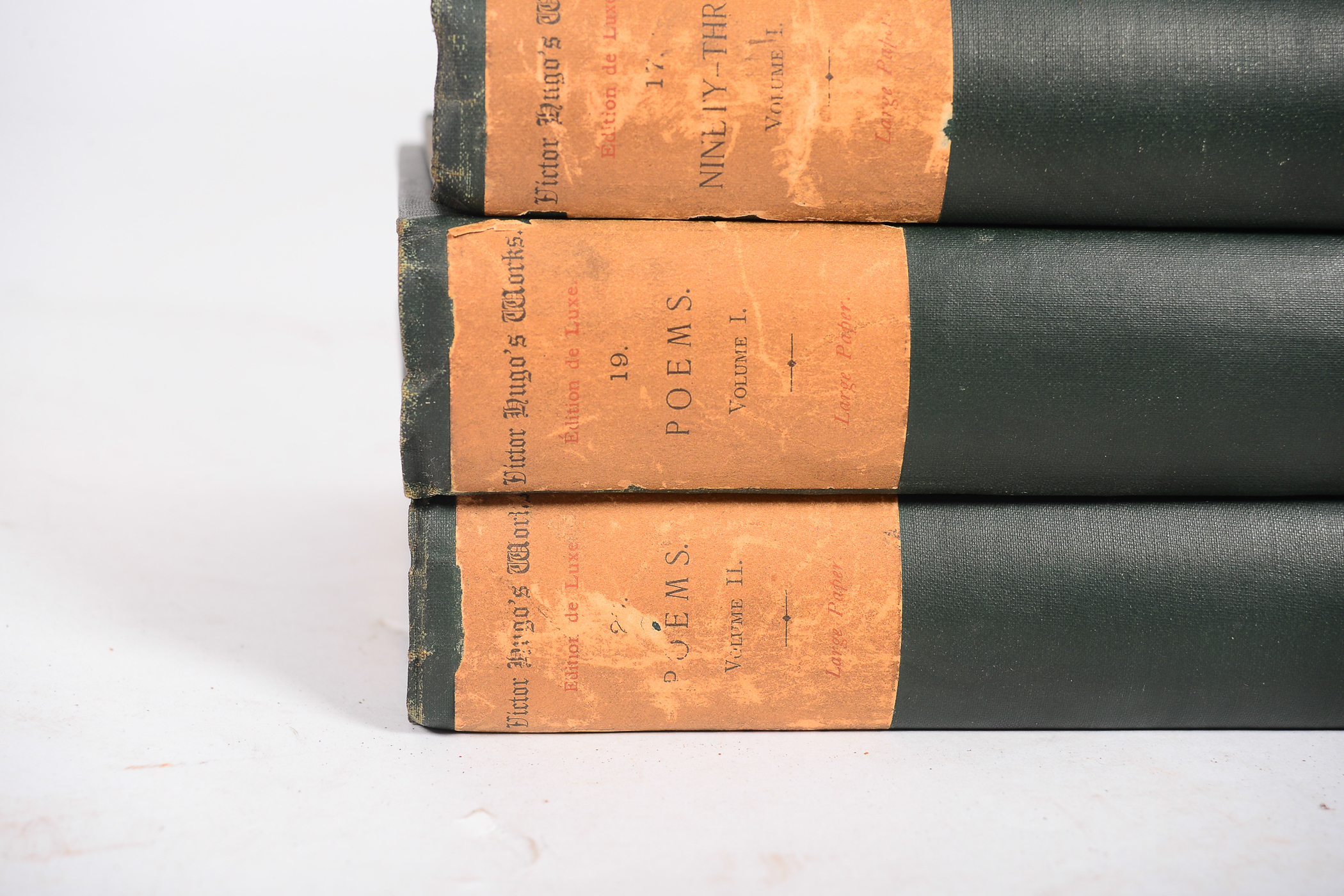 Antique Thirty-Volume Set of "Victor Hugo's Works"