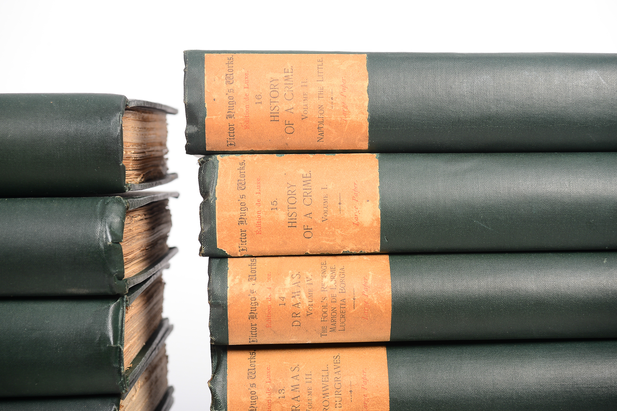 Antique Thirty-Volume Set of "Victor Hugo's Works"