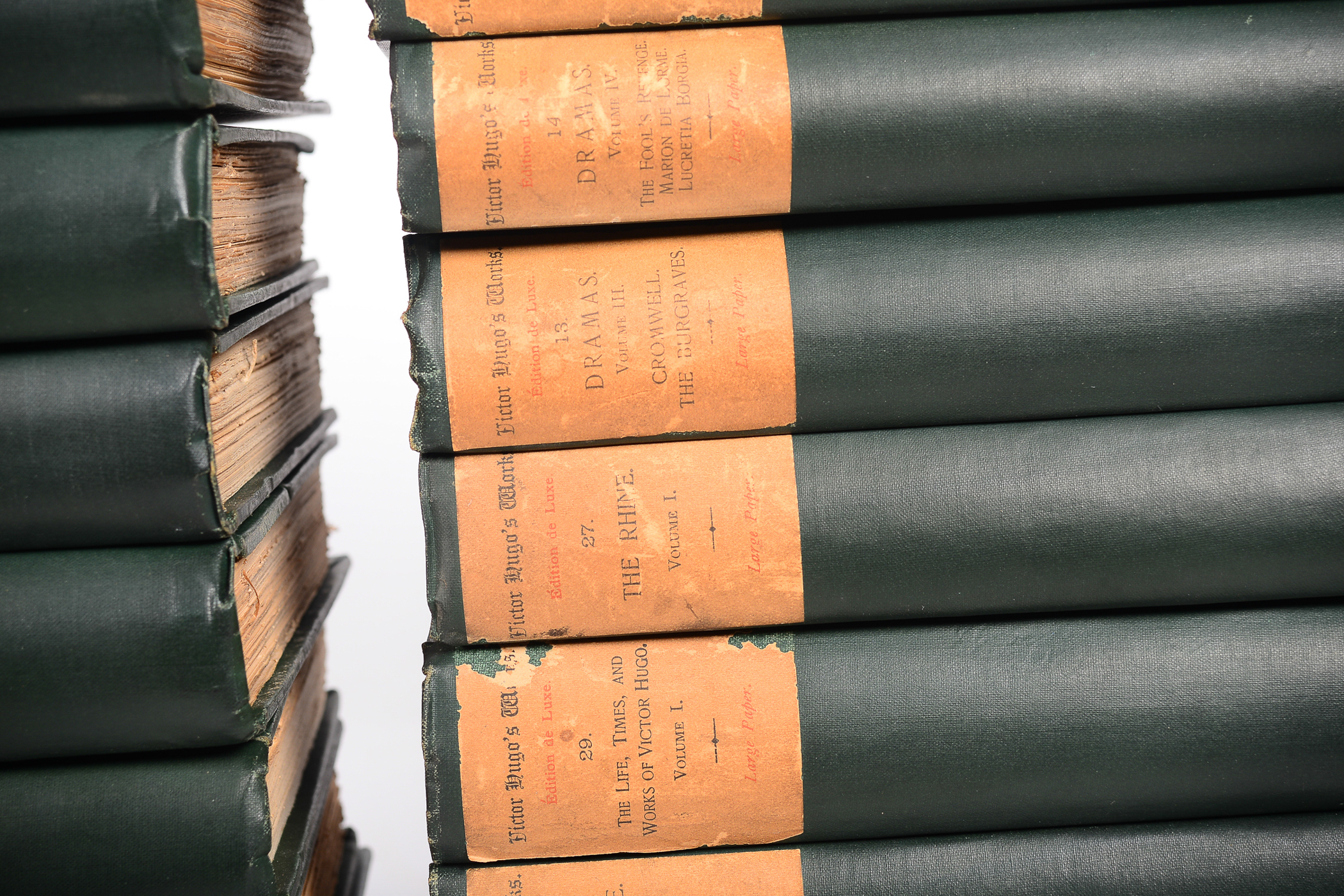 Antique Thirty-Volume Set of "Victor Hugo's Works"