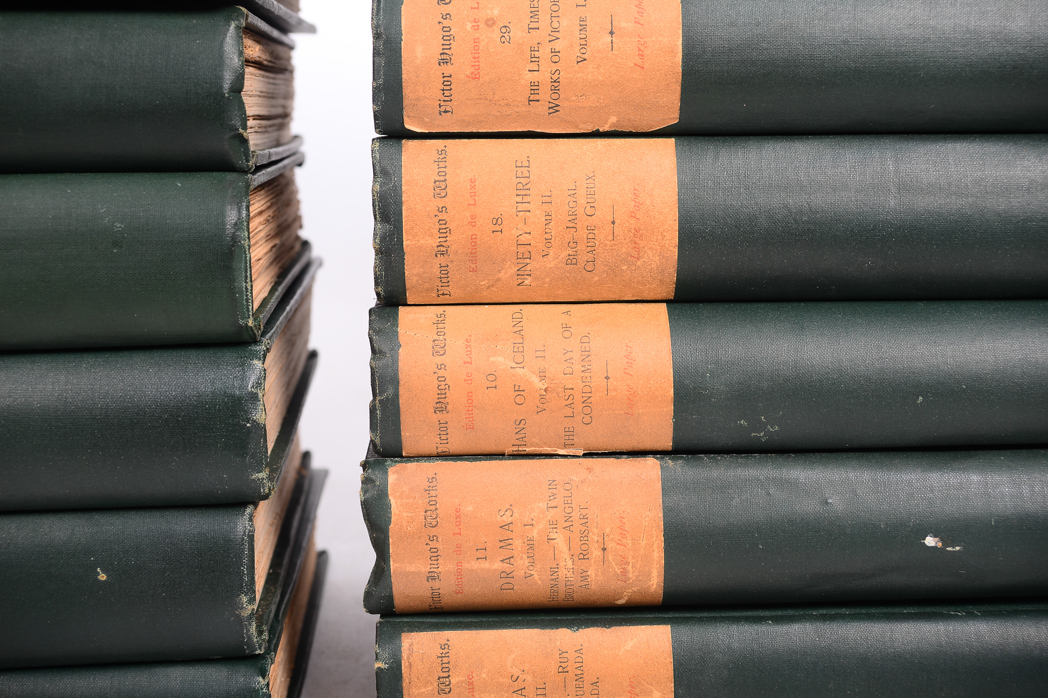 Antique Thirty-Volume Set of "Victor Hugo's Works"