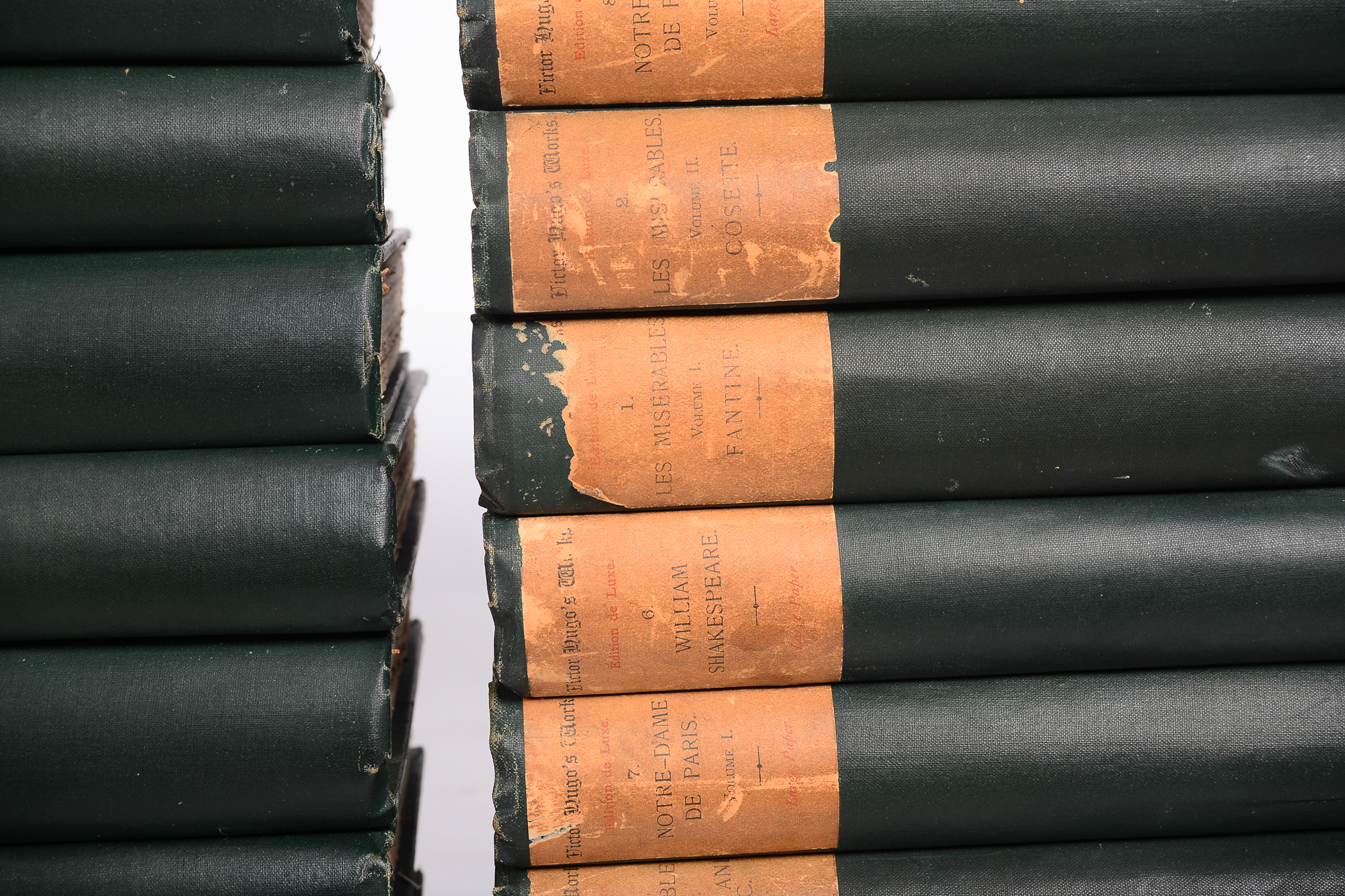 Antique Thirty-Volume Set of "Victor Hugo's Works"