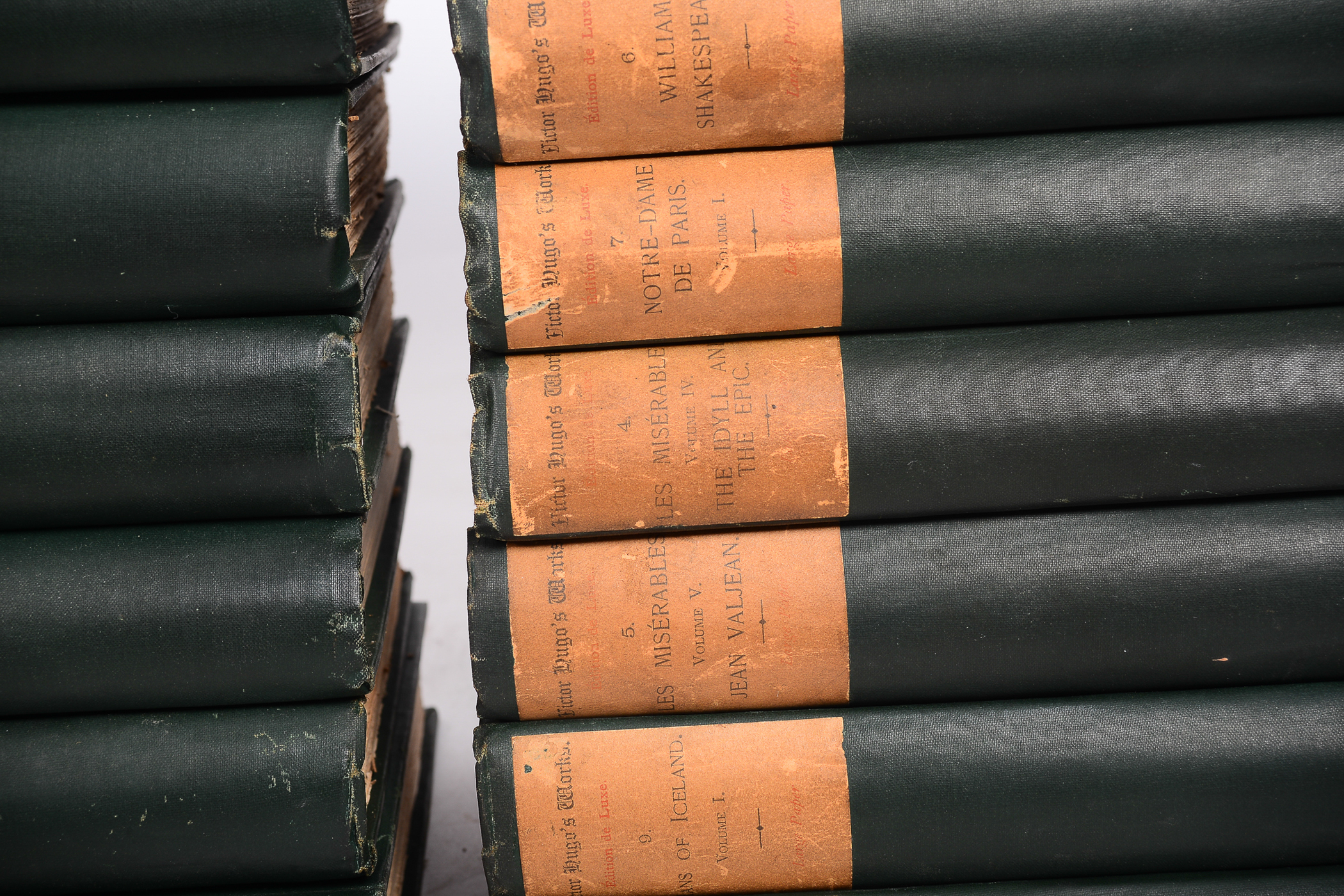 Antique Thirty-Volume Set of "Victor Hugo's Works"