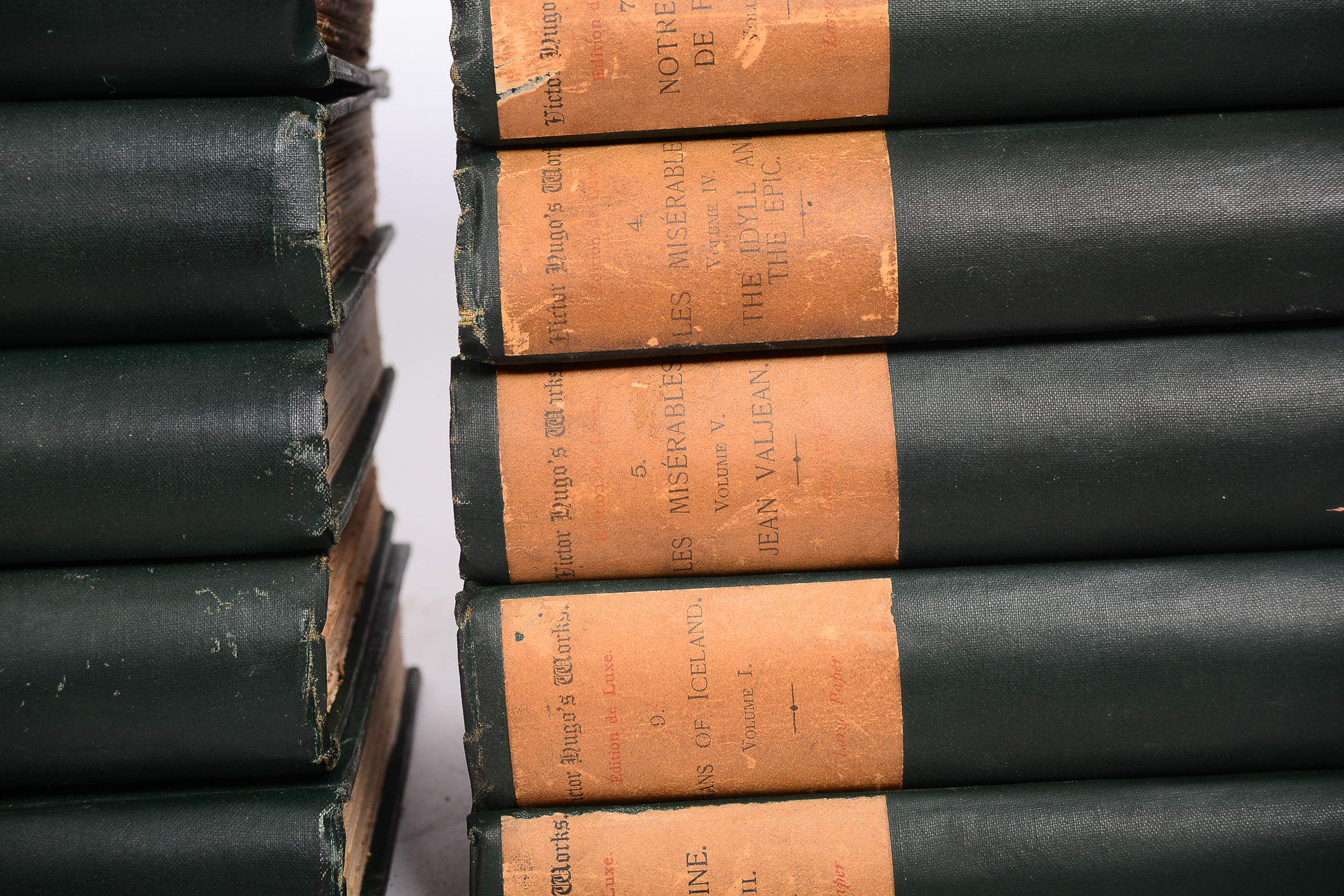 Antique Thirty-Volume Set of "Victor Hugo's Works"