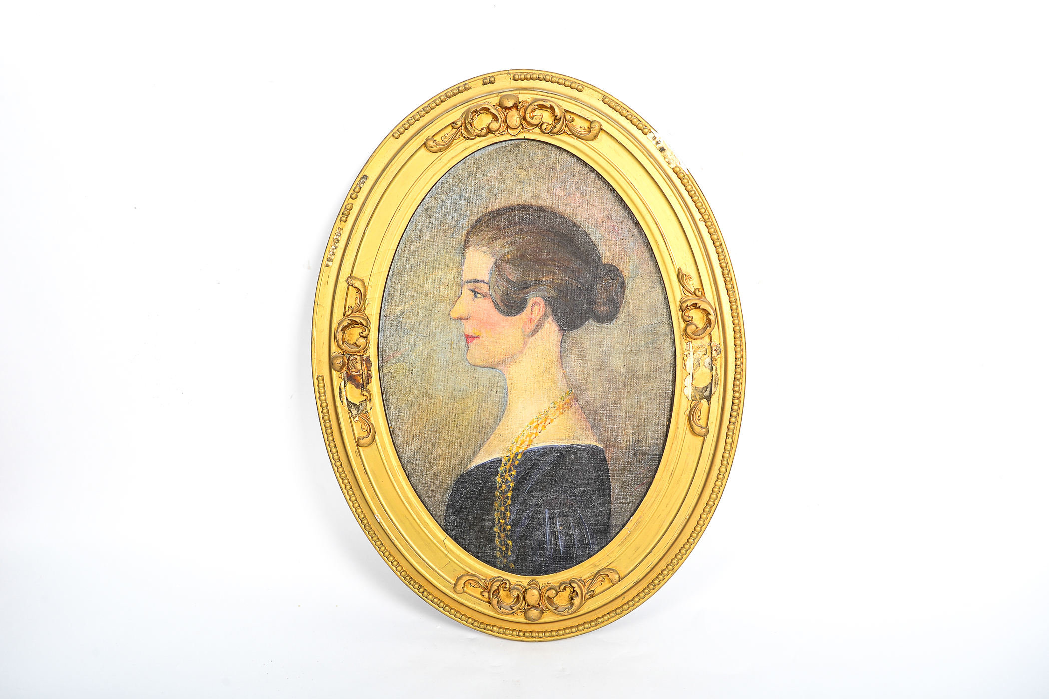 Framed Vintage Portrait Painting