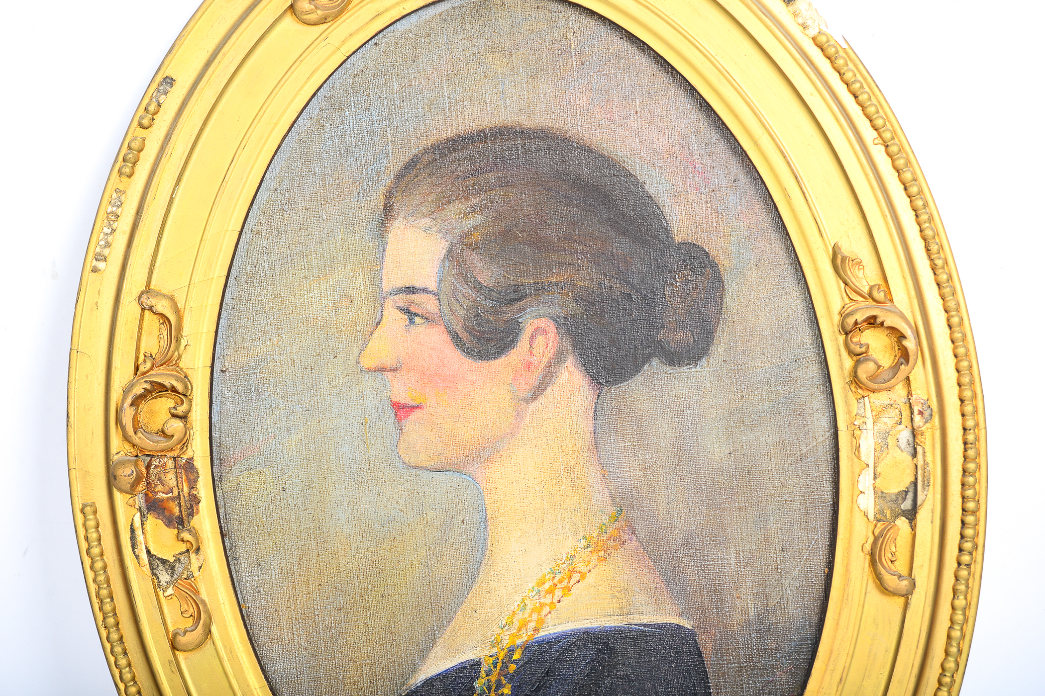 Framed Vintage Portrait Painting