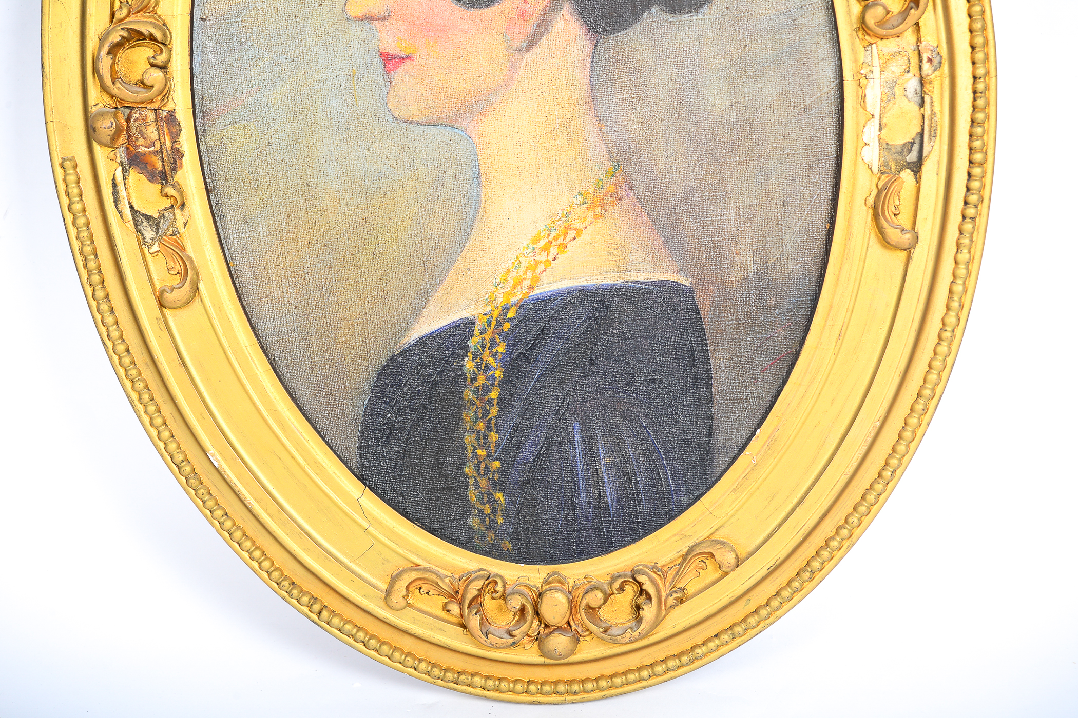 Framed Vintage Portrait Painting