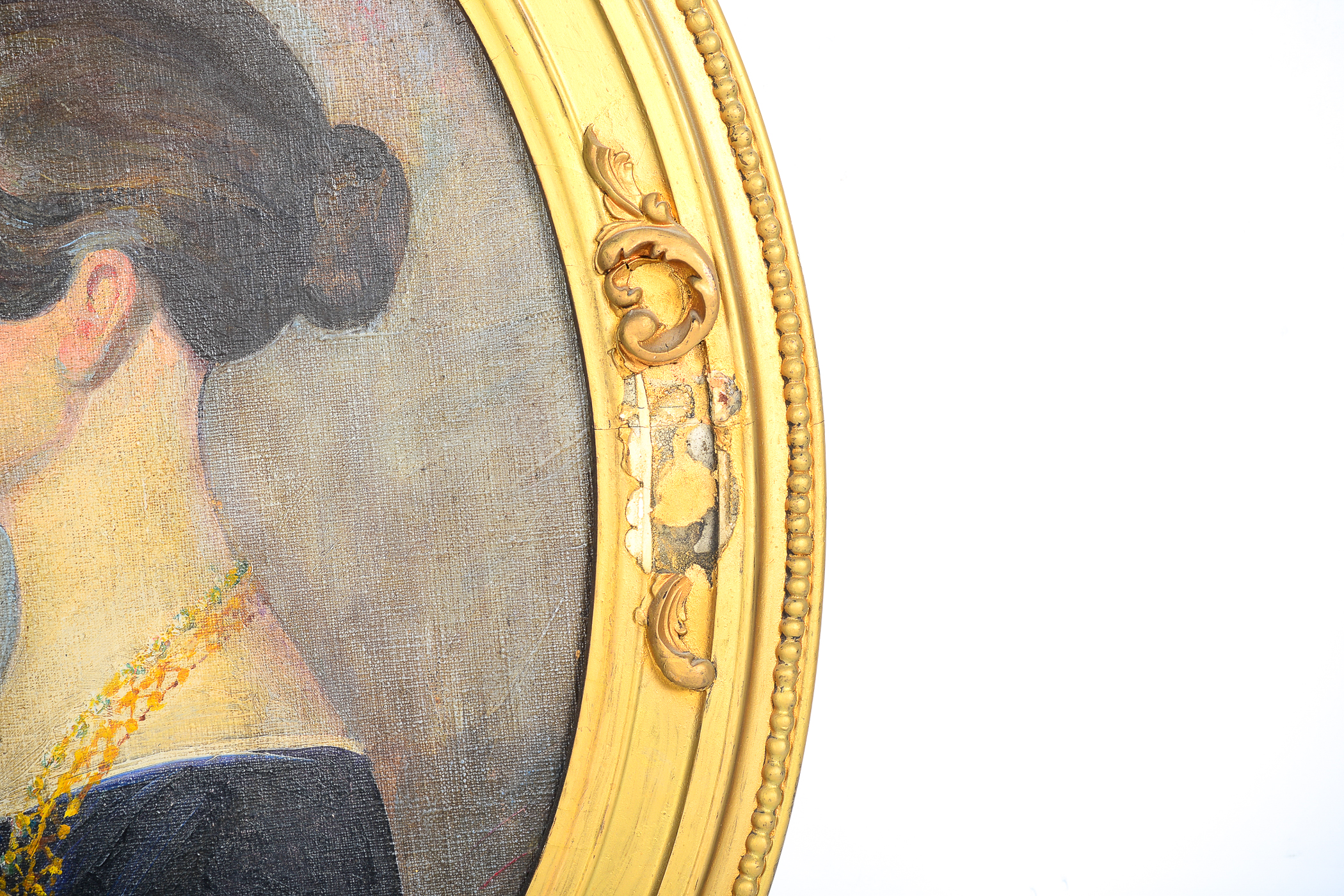 Framed Vintage Portrait Painting