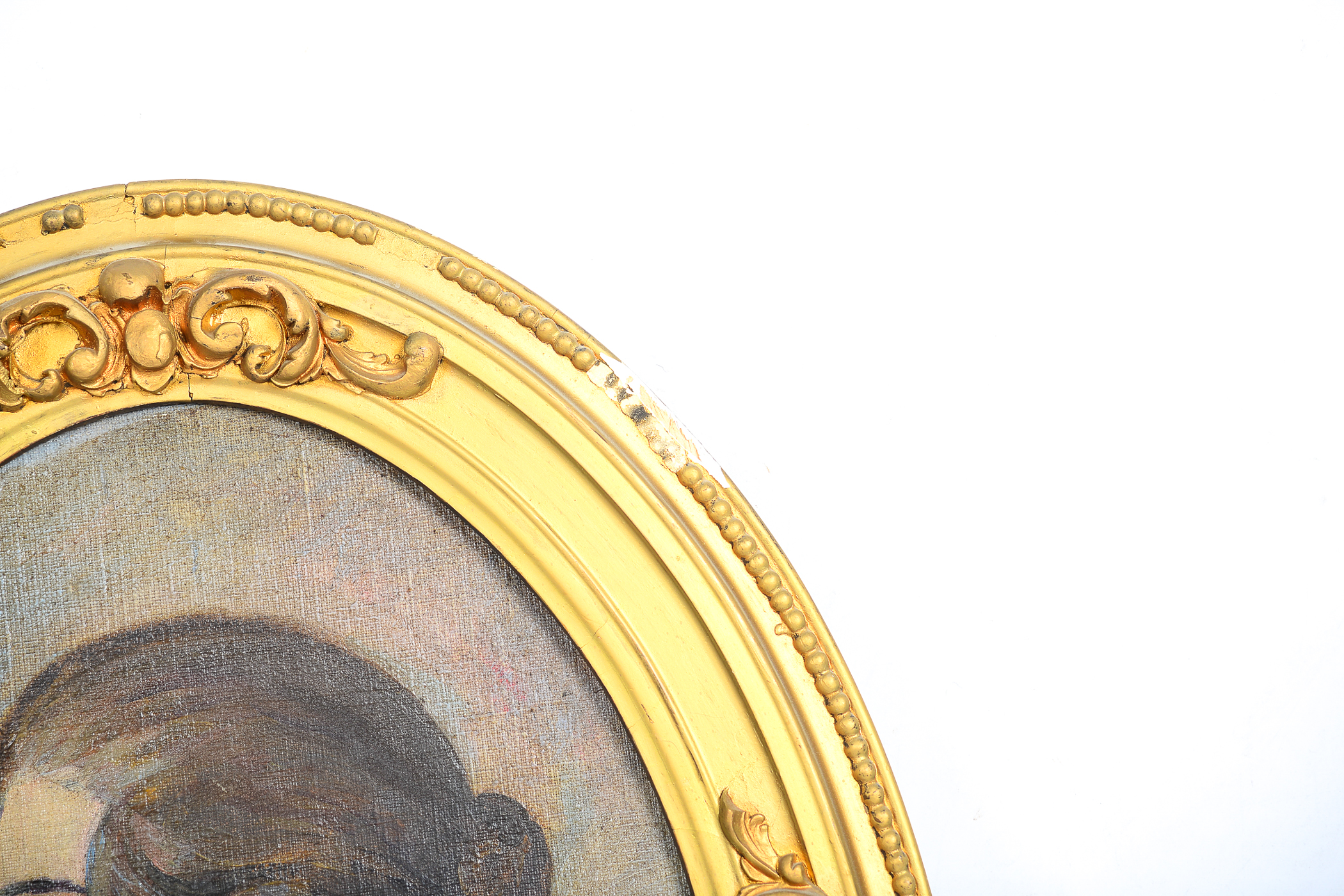 Framed Vintage Portrait Painting