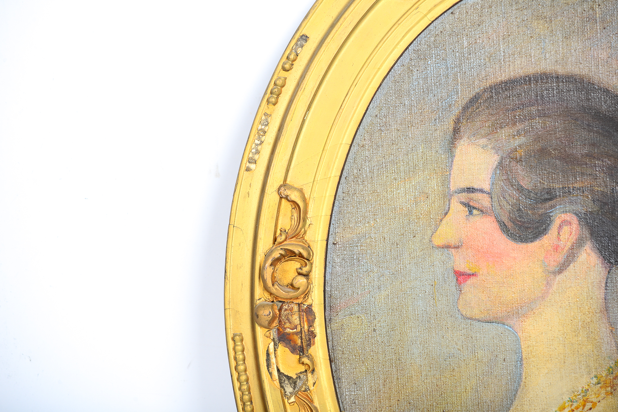 Framed Vintage Portrait Painting