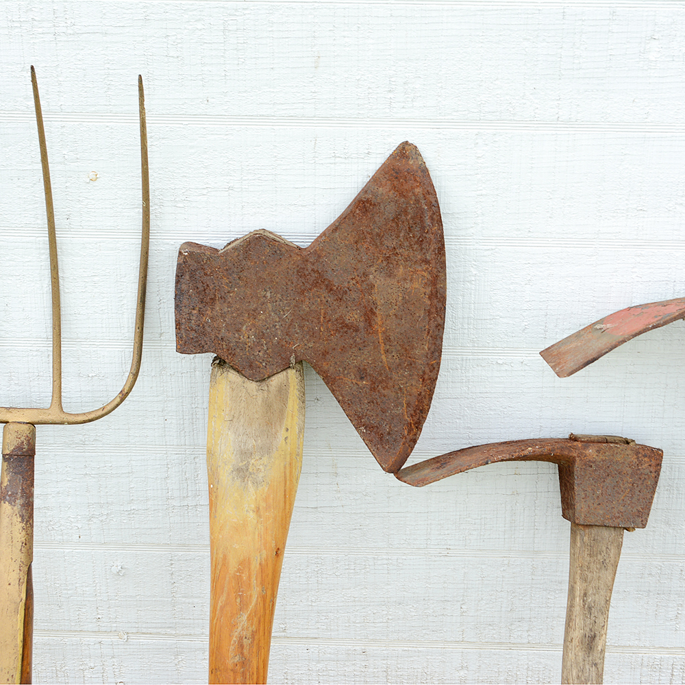 Vintage Log Building Tools