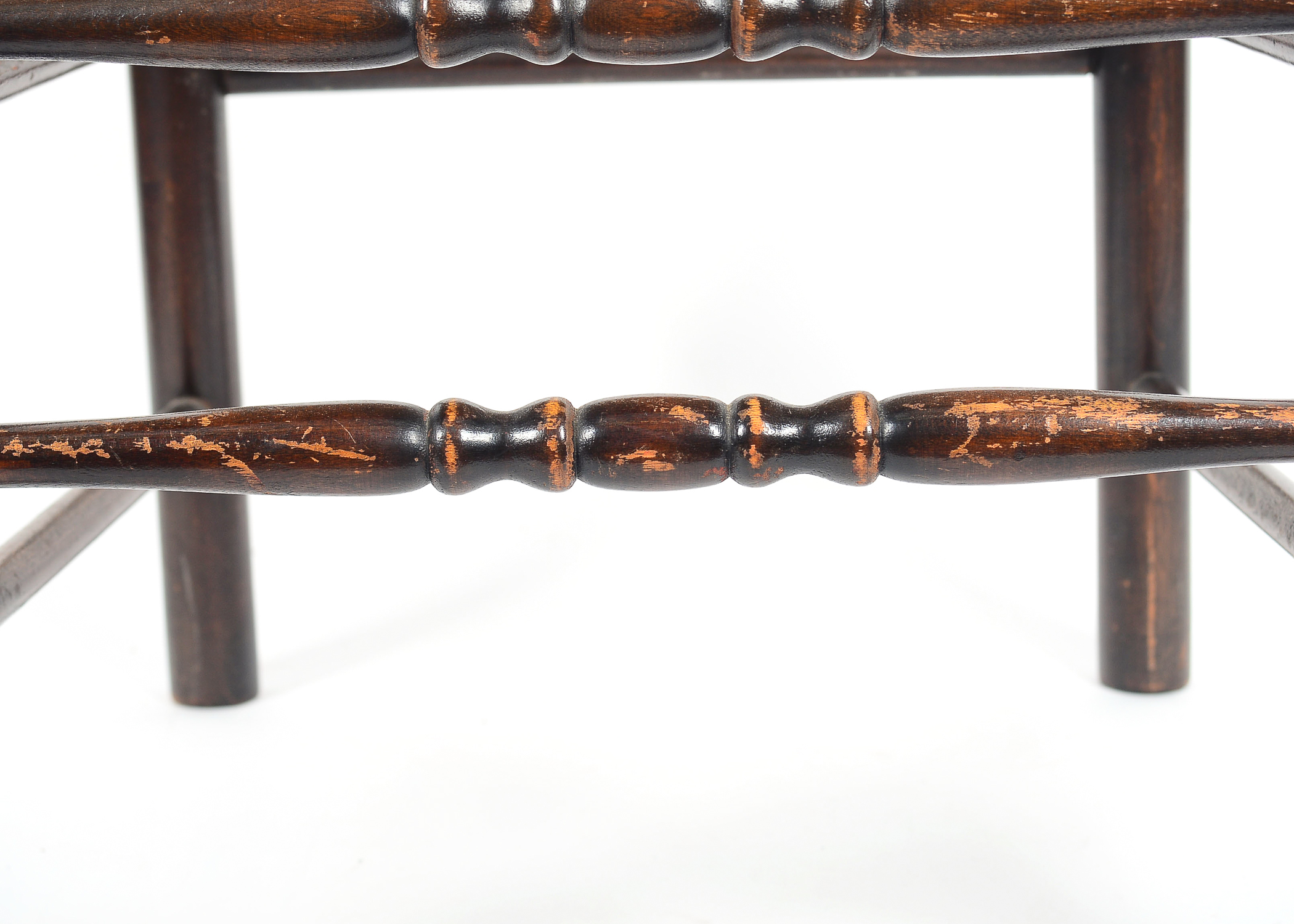 Two Vintage Rush Seat Chairs