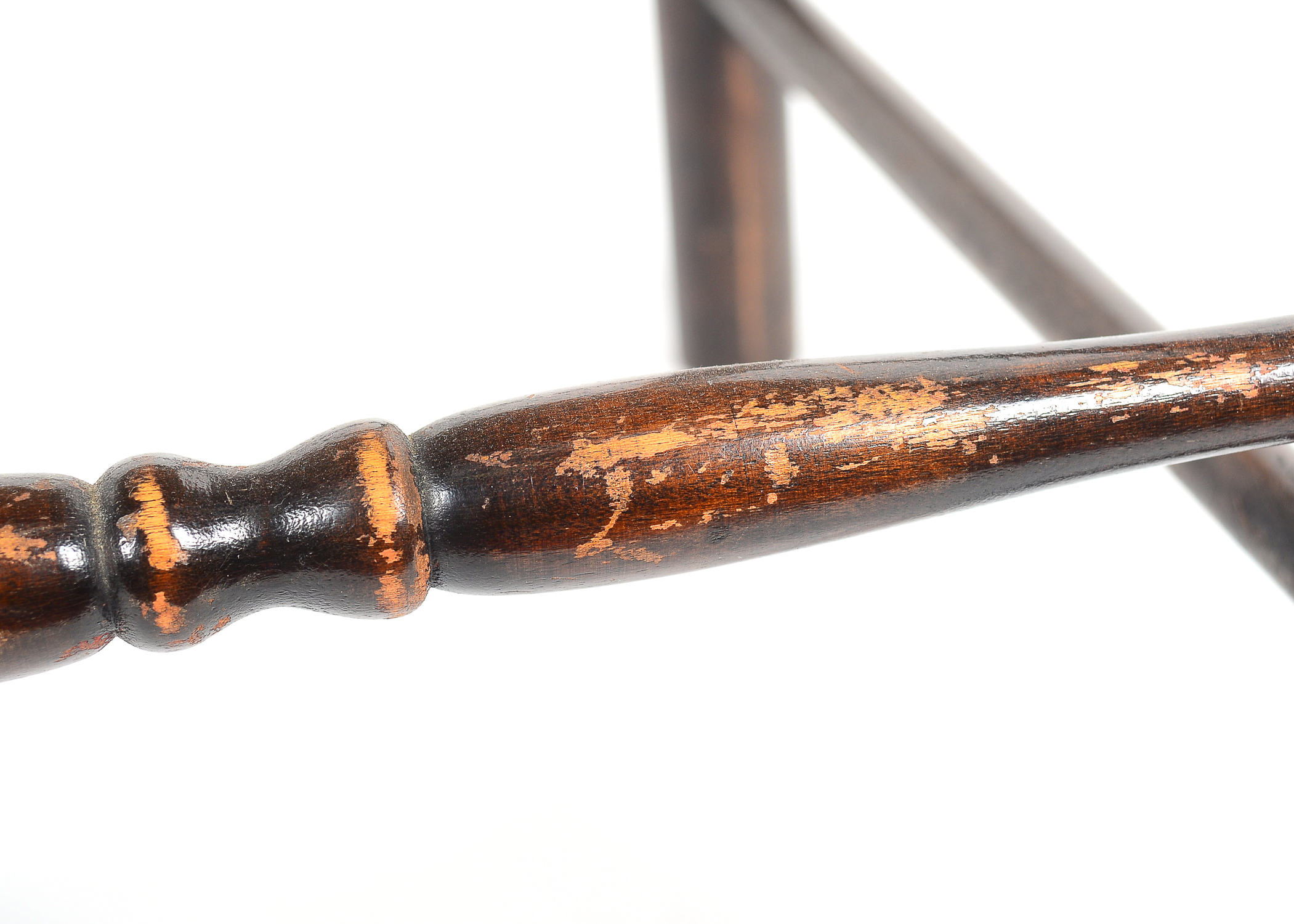 Two Vintage Rush Seat Chairs