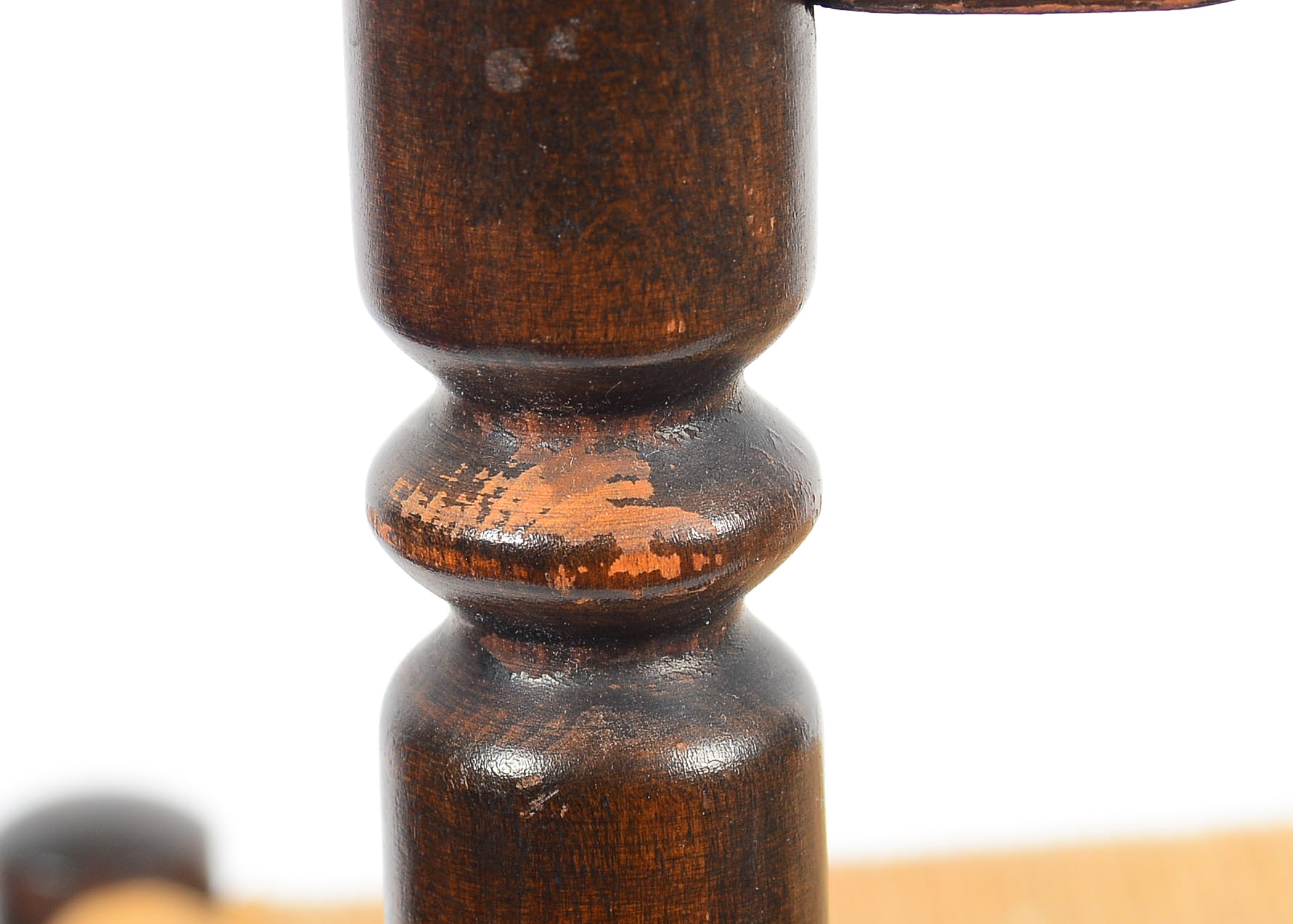 Two Vintage Rush Seat Chairs