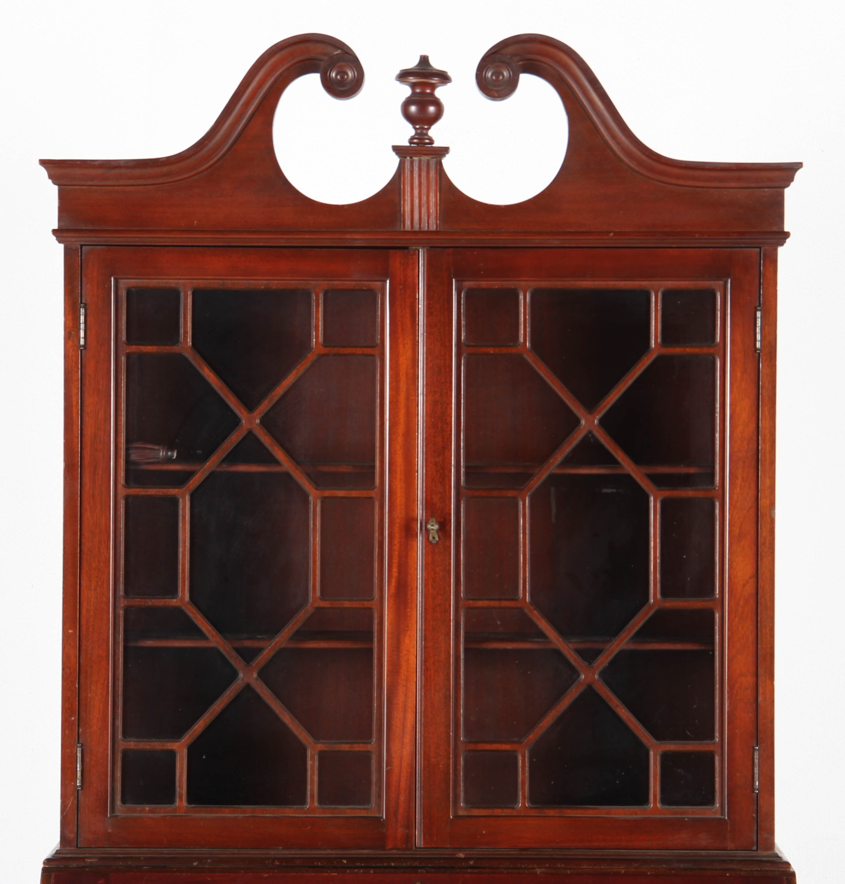 Chippendale Style Mahogany Secretary Desk from Maddox Furniture