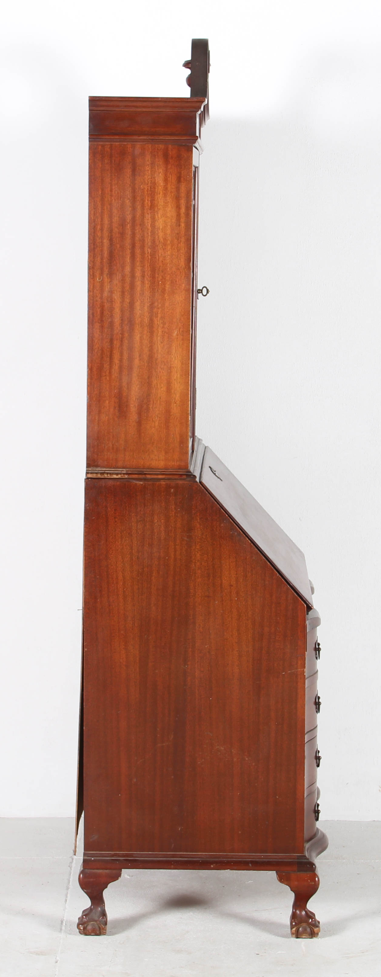 Chippendale Style Mahogany Secretary Desk from Maddox Furniture