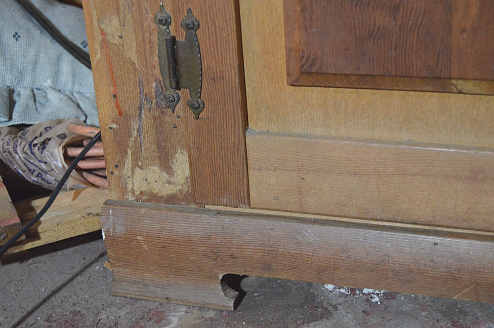 Colonial Style Pine and Poplar Corner Cupboard