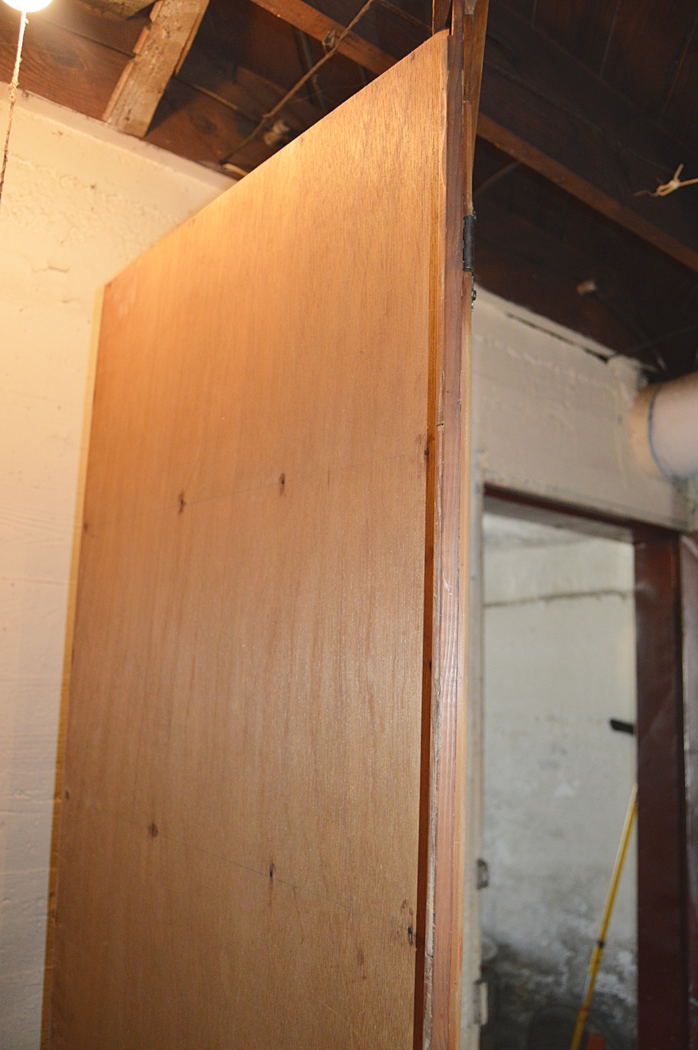 Colonial Style Pine and Poplar Corner Cupboard