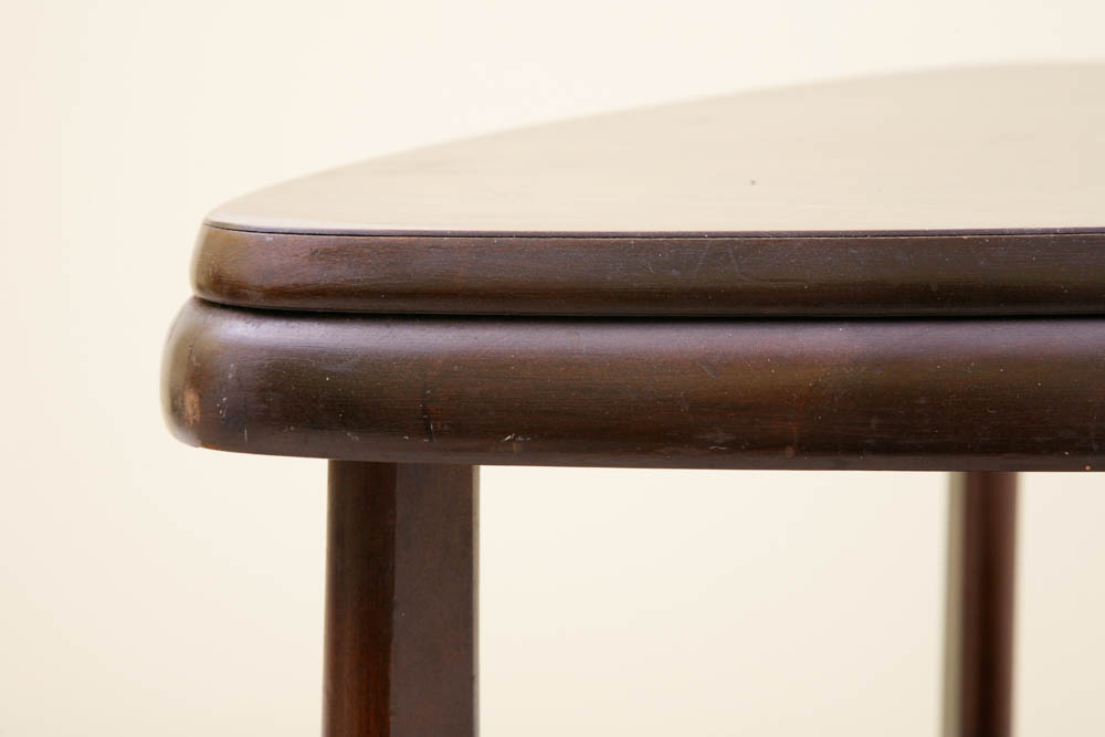 Mid Century Modern Walnut Mersman Guitar Pick Side Table