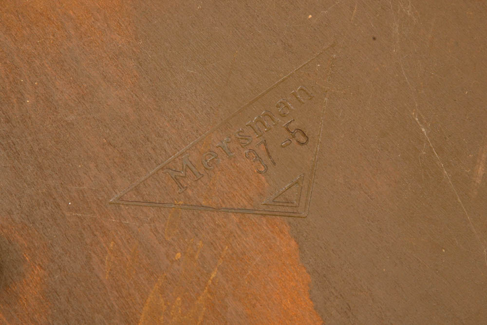 Mid Century Modern Walnut Mersman Guitar Pick Side Table