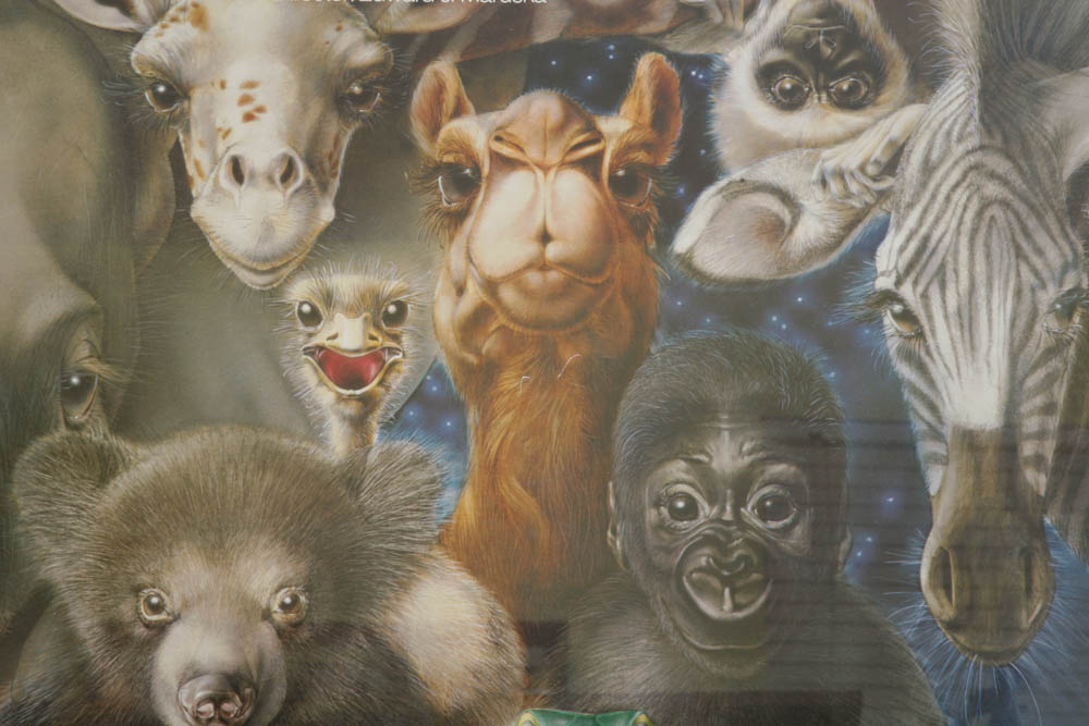 Framed Cincinnati Zoo Poster