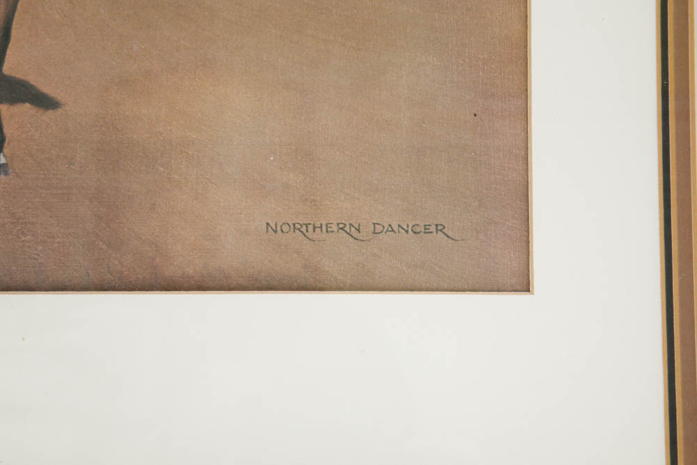 Allen F Brewer Jr. Framed Offset Lithograph of Northern Dancer