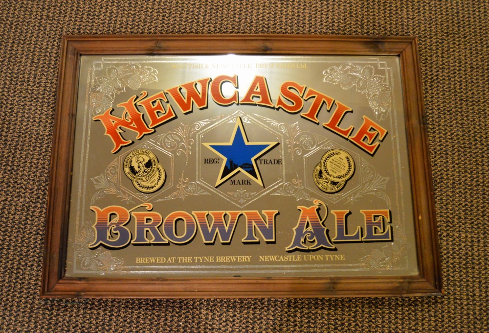 Newcastle Brown Ale Advertising Bar Mirror