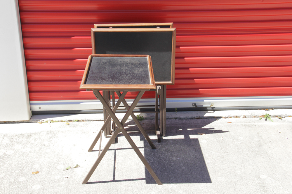 Vintage Set of Artex Television Tray Tables