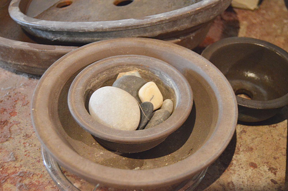 Bonsai Pottery Planters and Books