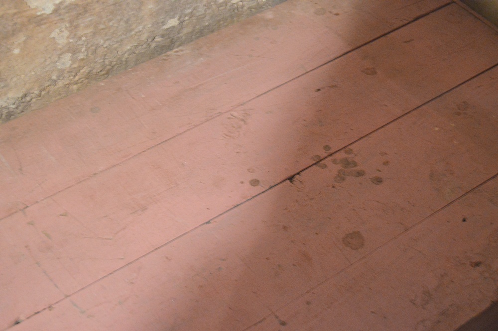 Vintage Pink-Painted Blanket Box