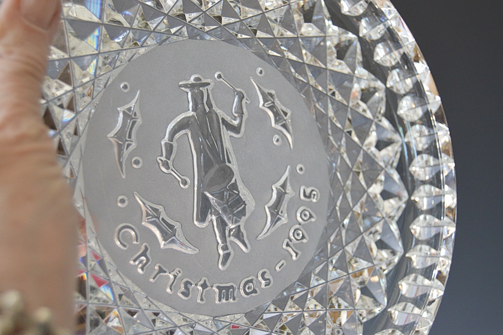 Waterford Crystal Collectible Christmas Plates with Boxes