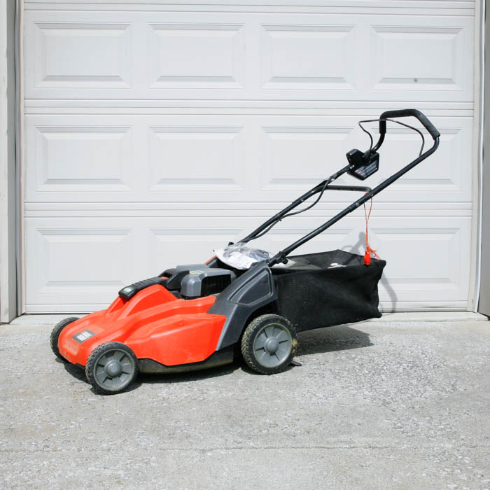 Black and Decker Cordless Electric Lawnmower