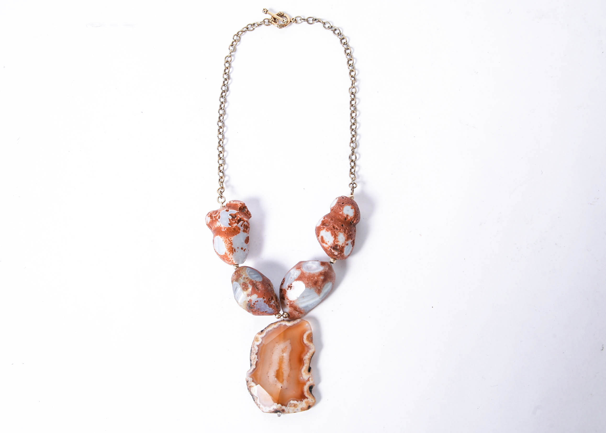 Drusy Agate Stone Statement Necklace