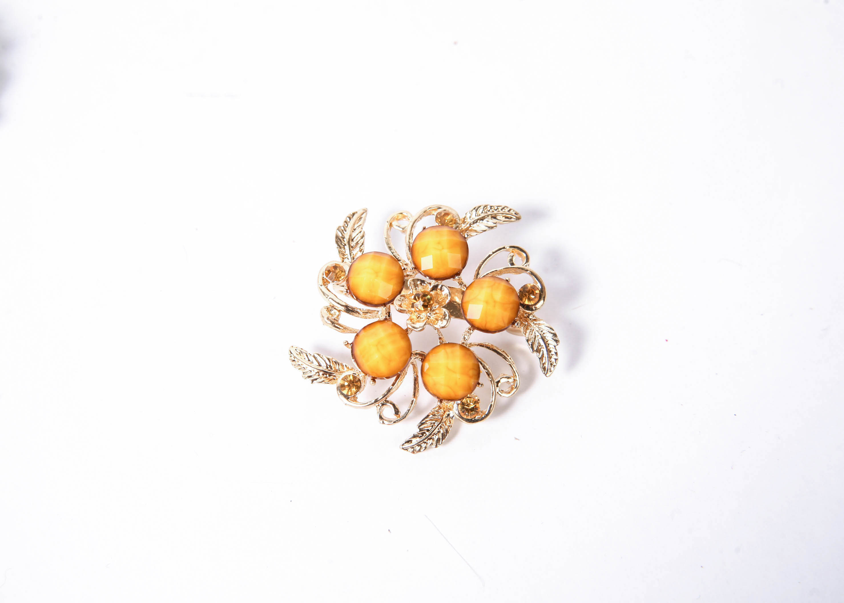 Trio of Vintage Gold-Tone Brooches