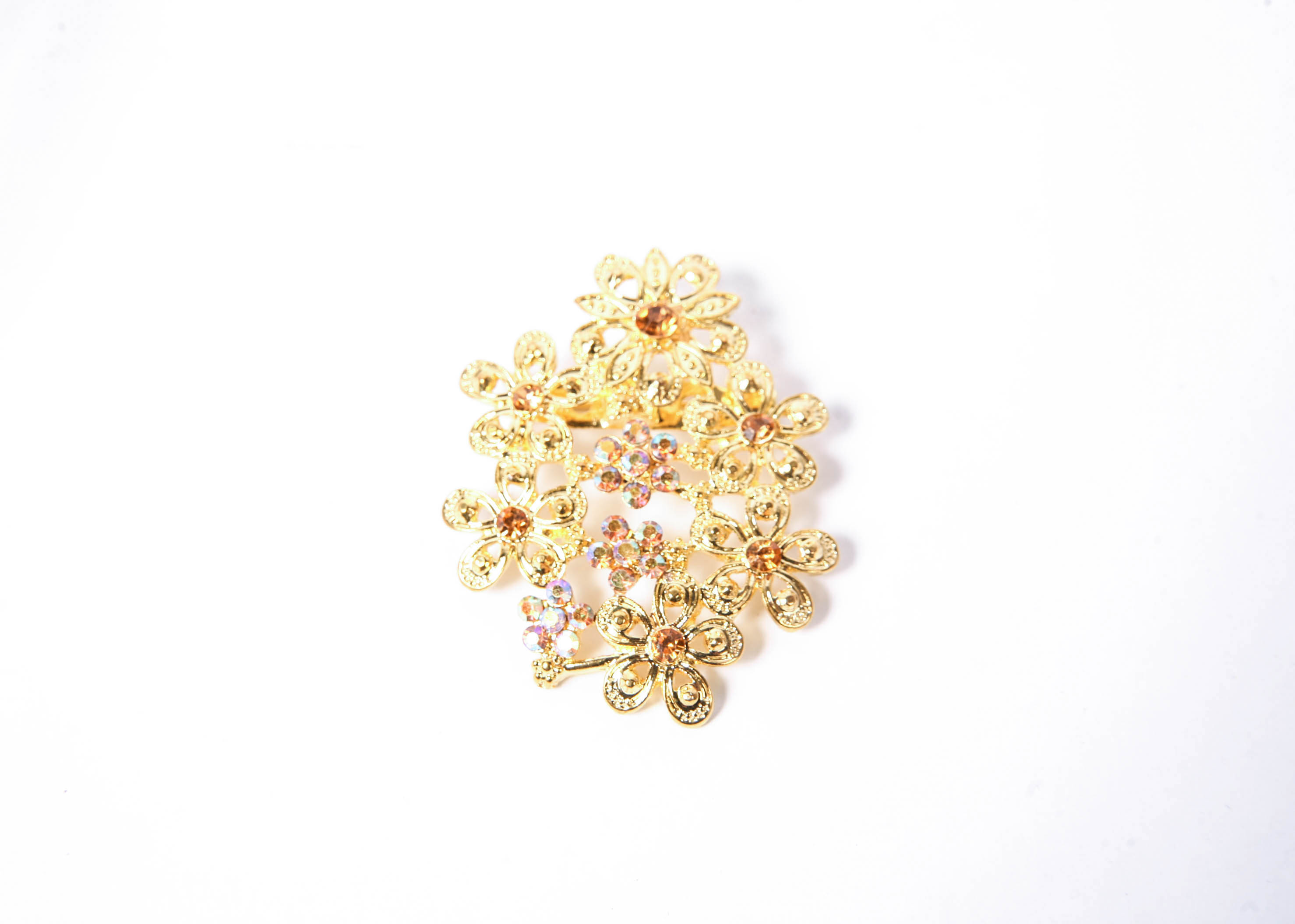 Trio of Vintage Gold-Tone Brooches