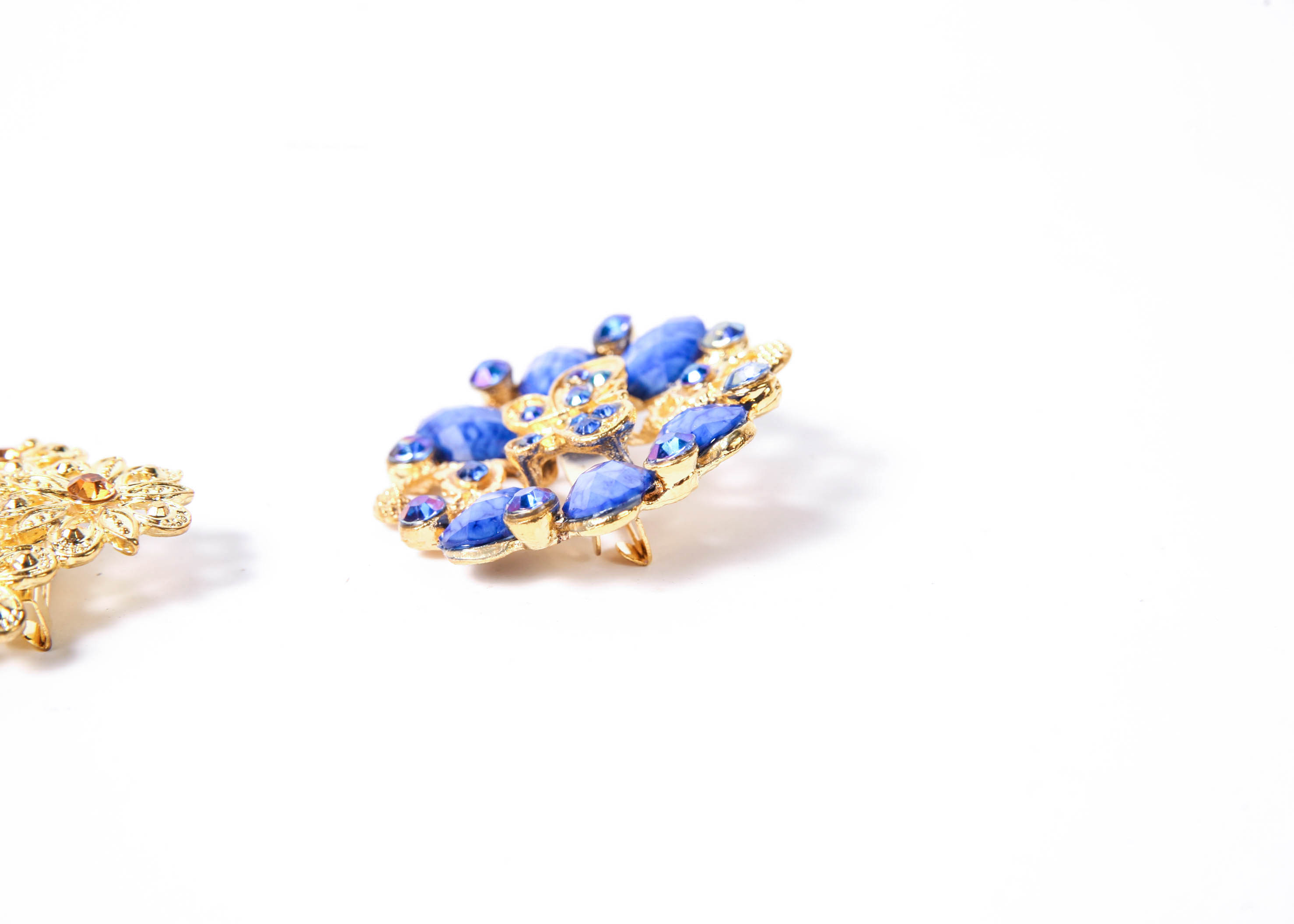 Trio of Vintage Gold-Tone Brooches