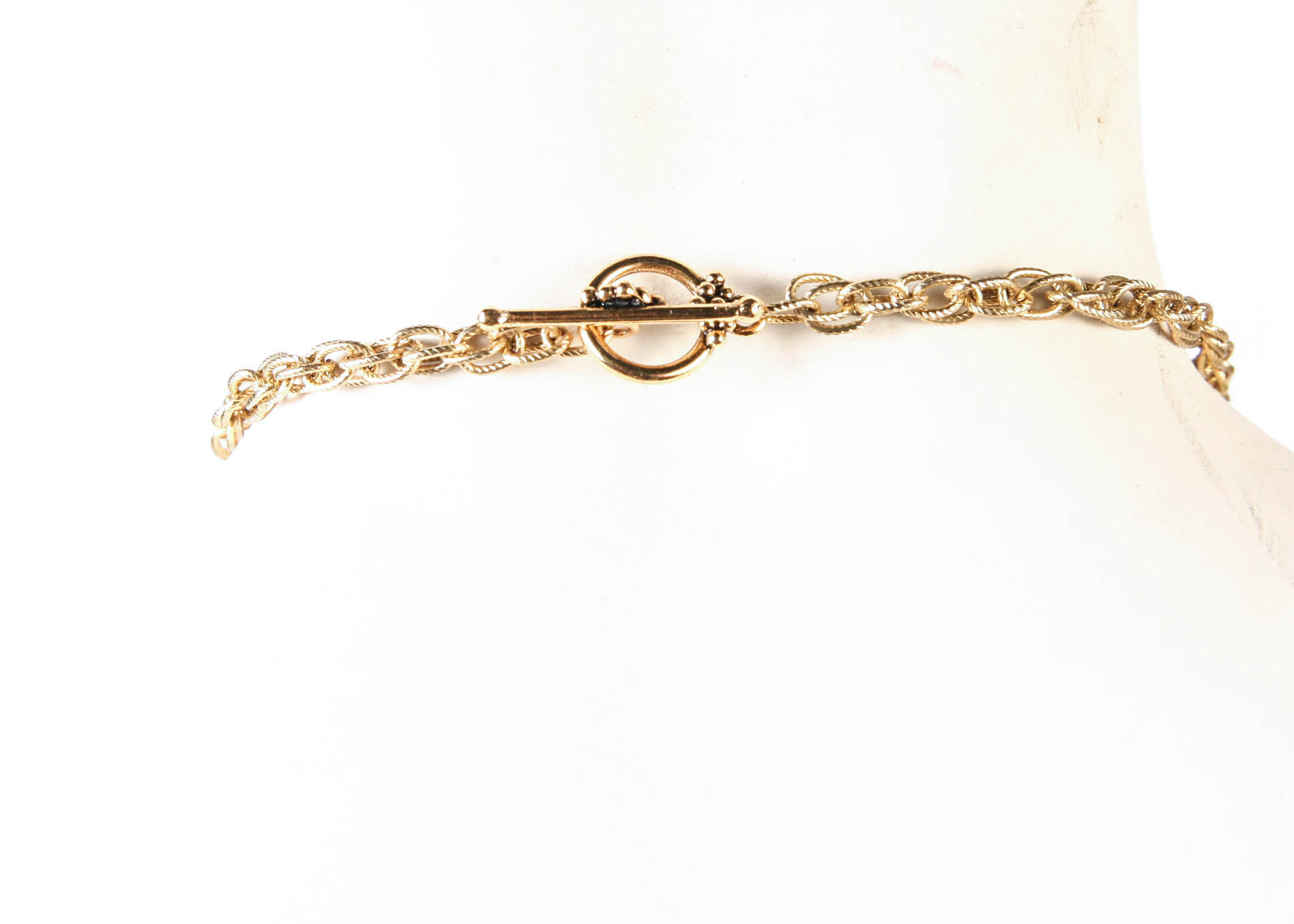 Double Layered Pink Agate Spike Necklace