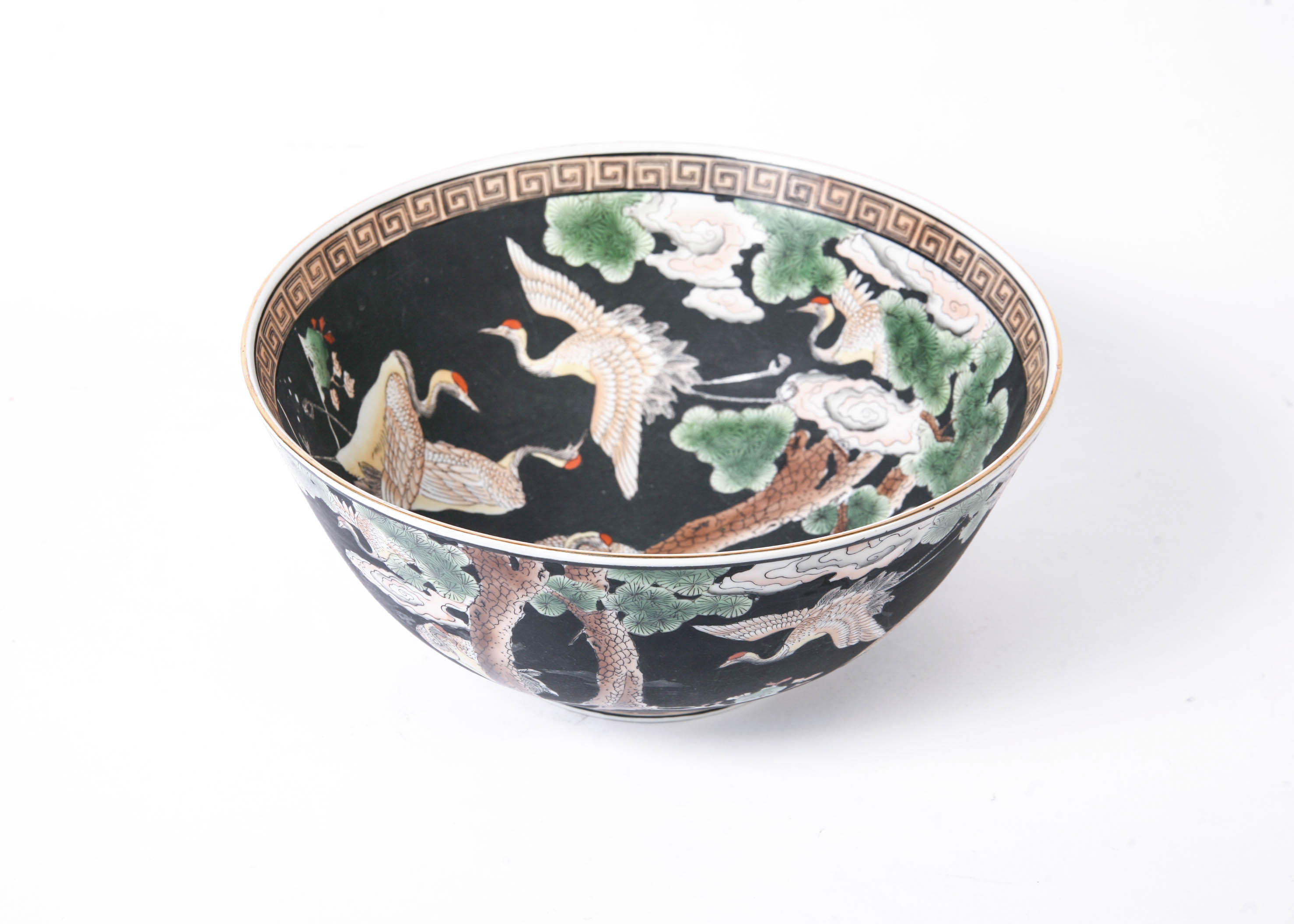 Chinese Hand Painted Macau Porcelain Bowl - Authentic Reproduction