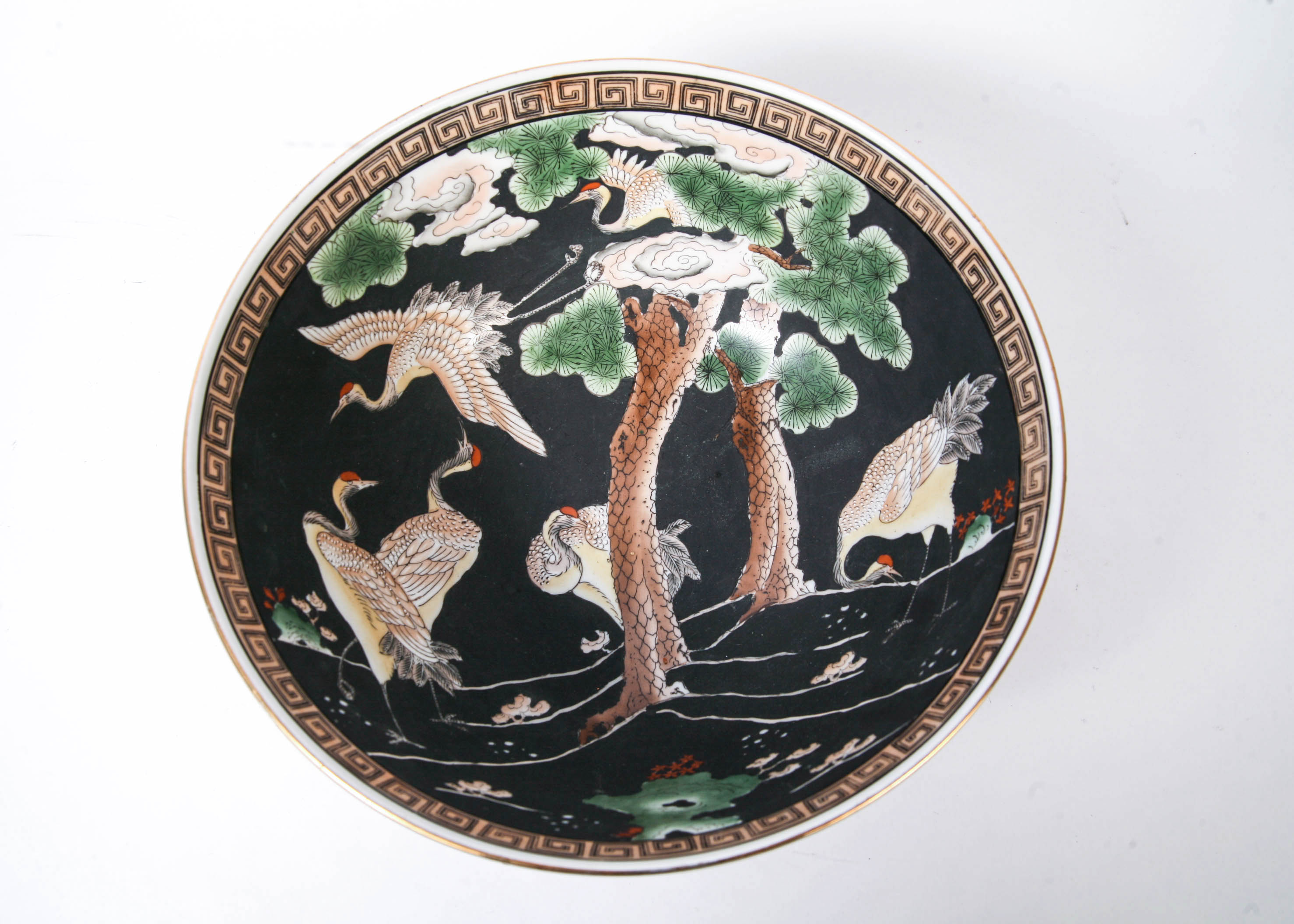 Chinese Hand Painted Macau Porcelain Bowl - Authentic Reproduction