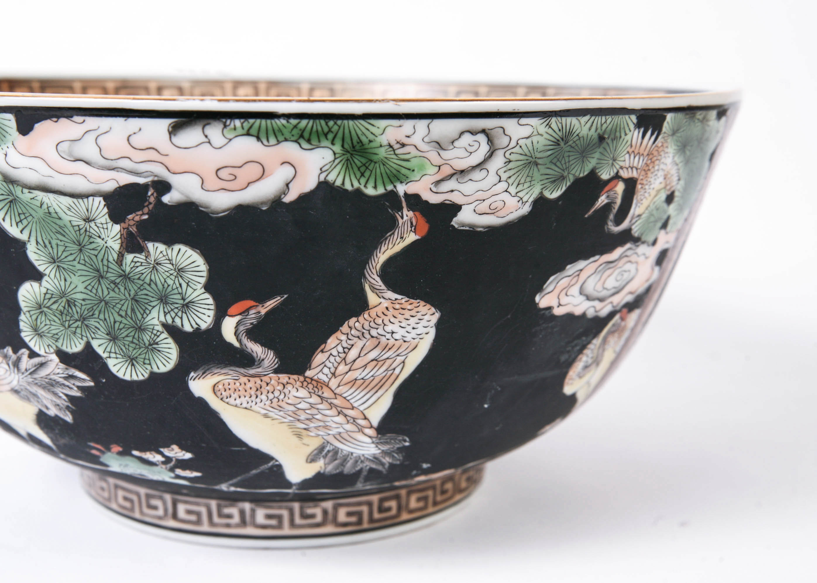 Chinese Hand Painted Macau Porcelain Bowl - Authentic Reproduction