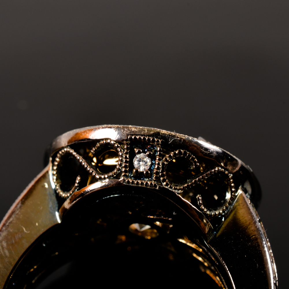 14KT White Gold 7.00ctw Fancy Brown Diamond Ring