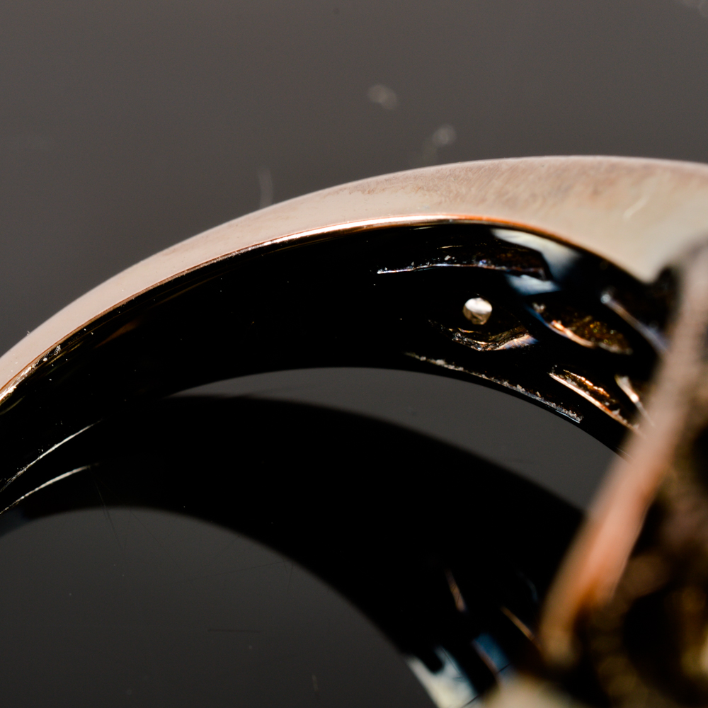 14KT White Gold 7.00ctw Fancy Brown Diamond Ring