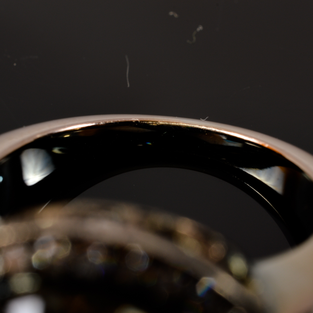 14KT White Gold 7.00ctw Fancy Brown Diamond Ring