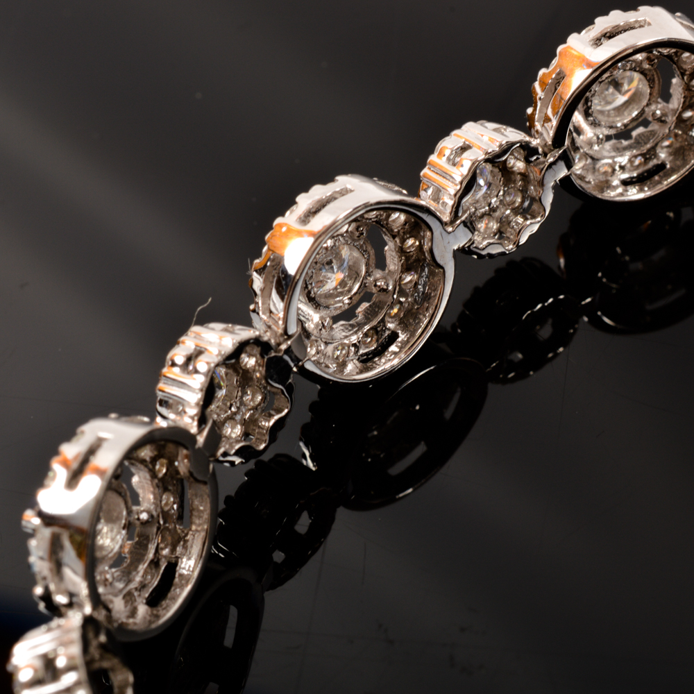 14KT White Gold Diamond Bracelet