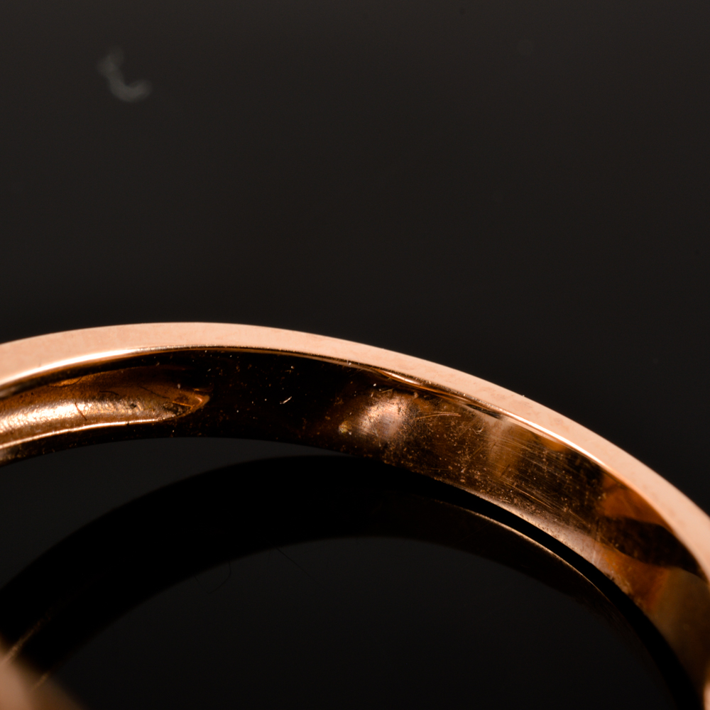 14KT Rose Gold 5.76ct Morganite and Diamond Ring