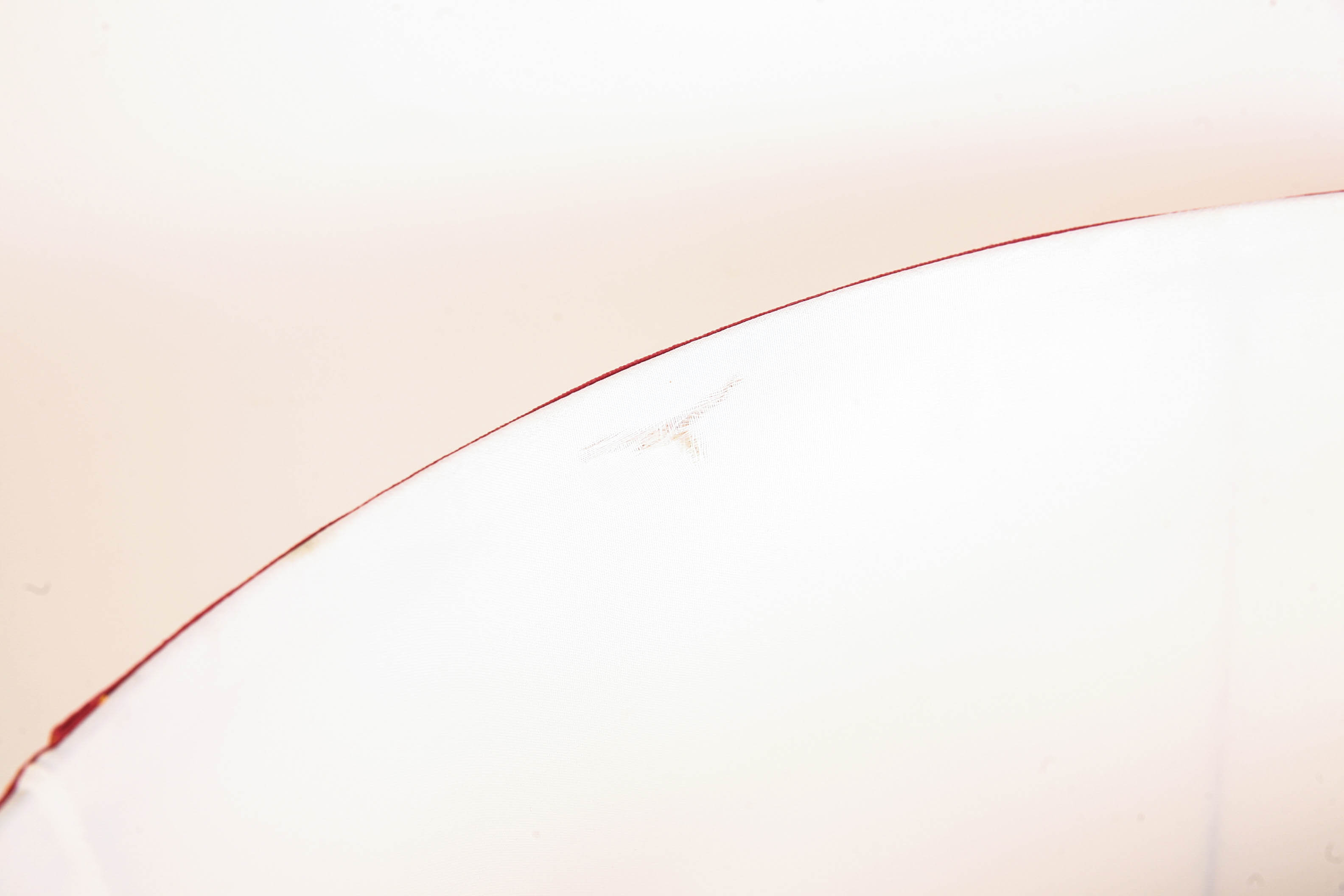 Large Orange & White Ginger Jar Lamp with Shade