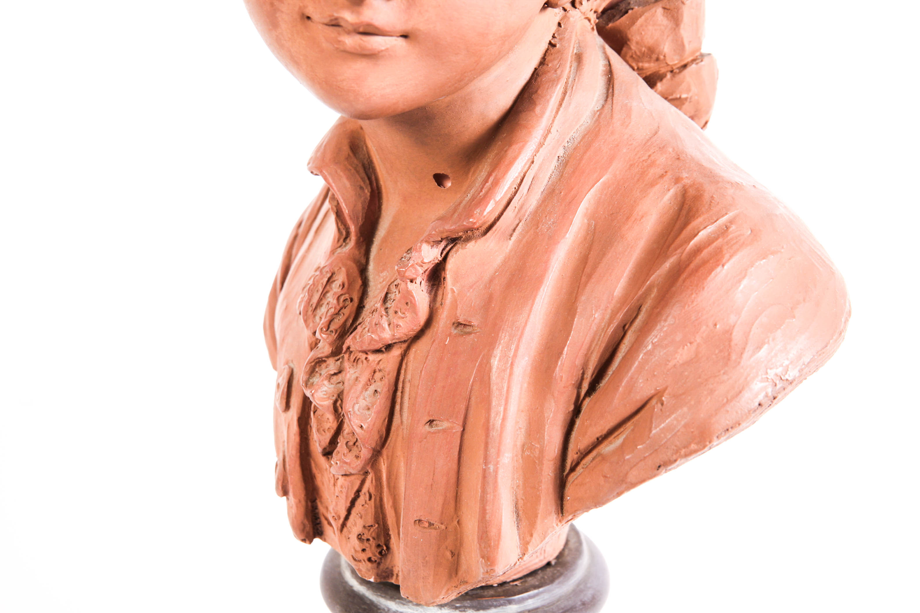 Houdon Style Louise and Alexandre Brogniart Plaster Busts