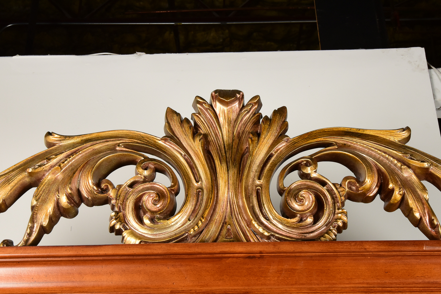 Ornate Mirrored Armoire