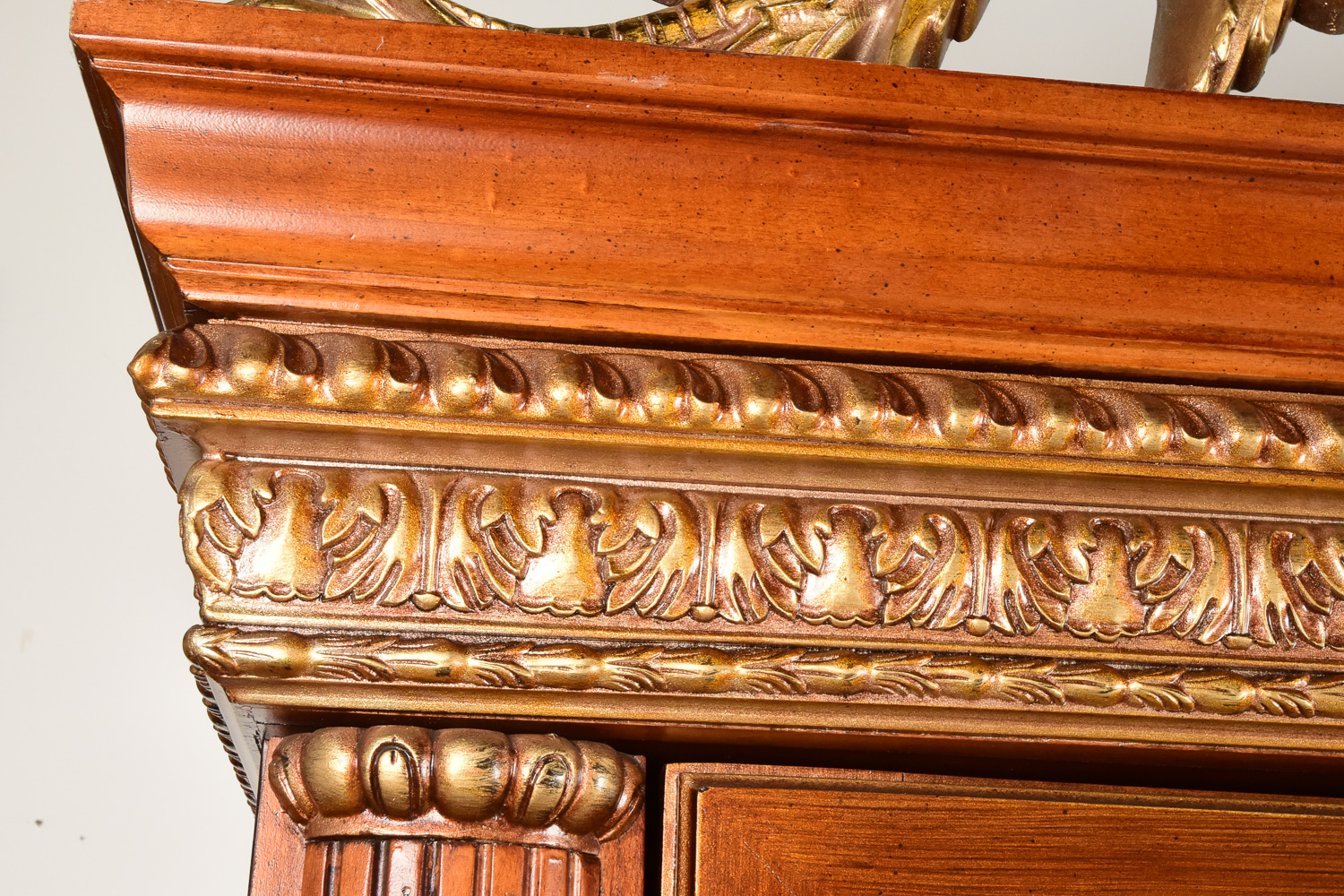 Ornate Mirrored Armoire